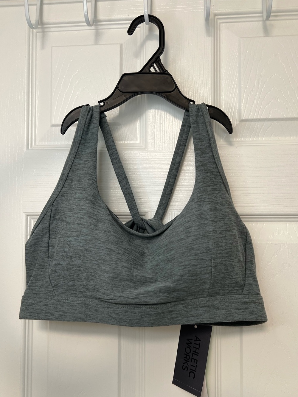 Athletic Works Heather green  Strappy Back Sports Bra